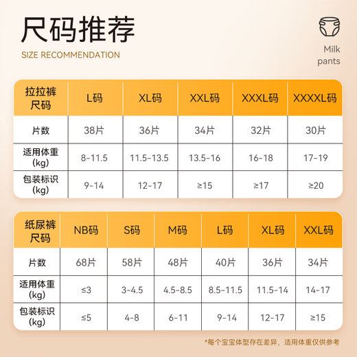 Yiying milk underwear baby ultra-thin dry pull pants for men and women universal diapers pull pants XXL size 68 pieces