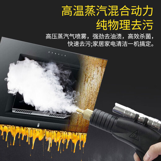 Muwu Commercial Steam Cleaner High Temperature and High Pressure Housekeeping Home Appliances Cleaning Air Conditioning Tools High Temperature Kitchen Oil Fume Degreasing Cleaning Machine Multifunctional All-in-One Machine 3800W 20KG High Pressure Cold and Hot Water Steam Pulse Ozone Gift Package