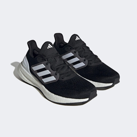 阿迪达斯春夏季男款女款跑步鞋PUREBOOST 23 WIDE时尚潮流舒适透气运动鞋 IF4839/黑/白 44.5
