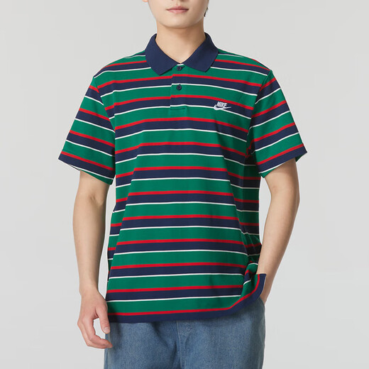 Nike (Nike) Kurzärärmelte T-Shirt Herren Sommersport und ungezwungen atmungsaktive Polo-Hemd-Tennis-Respel atmungsable DM6951-010 FN3897-410 L