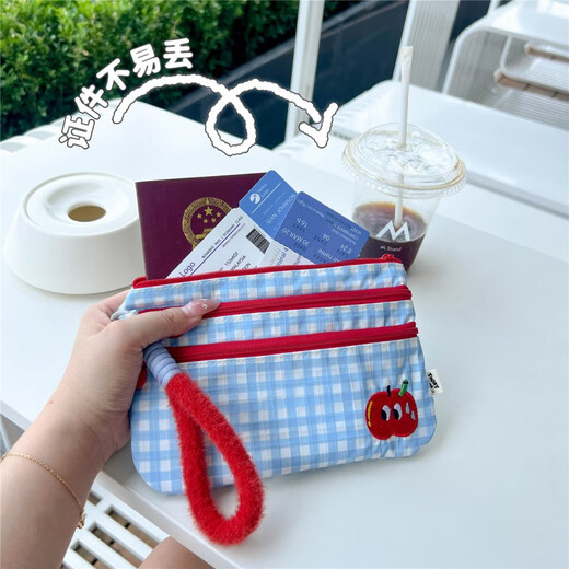 心情护照证件收纳包旅行机票出国身份证卡包便携多功能护照夹 “心苹气和”证件收纳包
