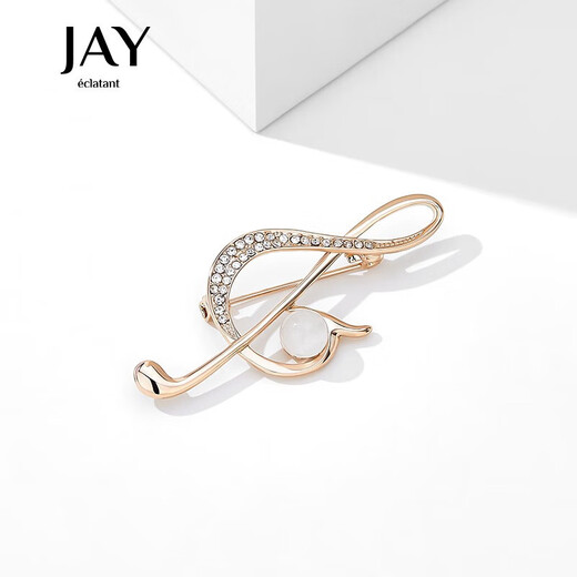 Jay musical note brooch, female corsage pin, decorative jewelry, birthday gift for mother, mother-in-law, elders