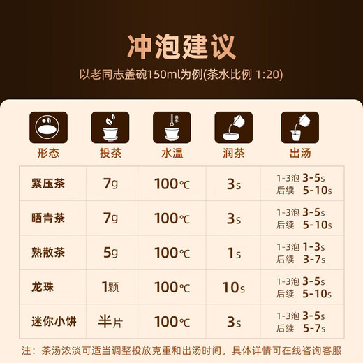 老同志 茶叶 普洱茶熟茶 2022年特级品质茶 正品 散茶100g