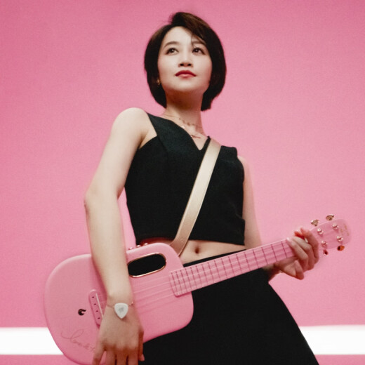 拿火吉他七夕礼物拿火尤克里里LAVA U 2初学者女生便携入门级儿童吉他 闪红色  FreeBoost太空琴盒 26英寸