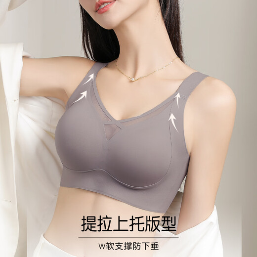 Tingmei Traaceless Unterwäsche für Frauen mit großen Brüsten, kleinen Brüsten, gesammelt und sportlich, keine Stahlringe, Plüschbrüche, volle Tasse dünner BH
