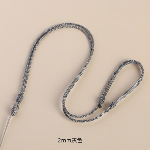 Tongyou Pavilion hand-woven pendant lanyard jade jade Buddha thin rope necklace rope style hanging neck pendant rope thin style pendant rope Manpineapple 1.5mm-grass green