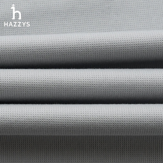 HAZZYS Men's Spring and Autumn Long Pants Men's Houndstooth Texture Commuting Casual Pants Men ATDZP0BAP18 Gray GE 35 (180/84A)