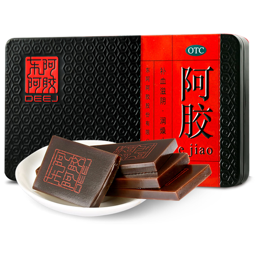 Dong'e donkey-hide gelatin 125g nourishes blood, nourishes yin, moistens dryness and stops bleeding, used for blood deficiency, dizziness and insomnia