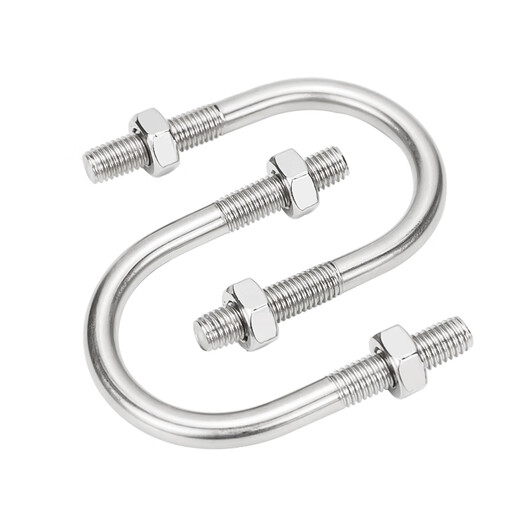 Suizhiyu 304 Edelstahl U-Type-Karte U-Typ Bolzenschraube Snap-Klemme Befestigungsteile M10*1591 SET mit 2 Frauen enthalten