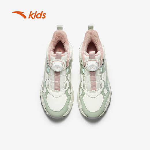 Anta children's and girls' cotton shoes with velvet and thickening to keep warm sports shoes for children and winter for older children cotton boots A22546945