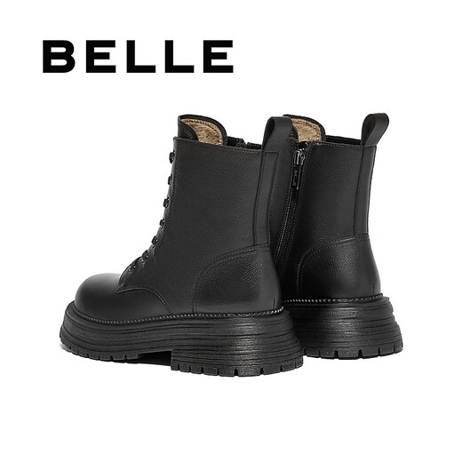 百丽（Belle）时尚休闲马丁靴女户外徒步靴3LS41DD4 黑色 38 (240mm)