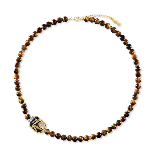 CIGA LONG Fu Bamboo Lantern Citrine Necklace Earrings New Product Series Original New Chinese Style Jewelry Fu Bamboo Lantern Citrine Necklace