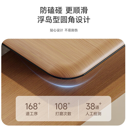 Wolin E0 level manager desk boss desk simple modern high-end president single supervisor office desk and chair combination single side cabinet-1.6m boss desk + chair