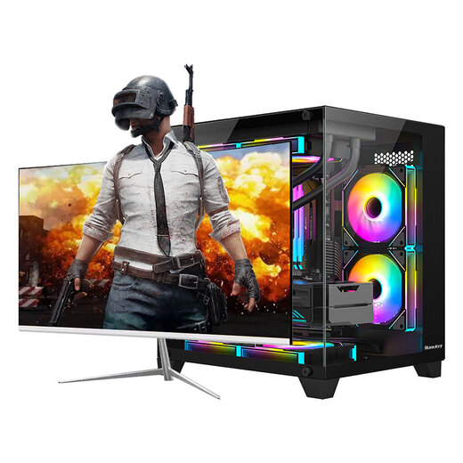 Second-hand computer desktop Intel i9 level 18 core RTX4060 ray tracing independent display e-sports game black myth live broadcast chicken host modeling rendering DIY assembly machine host + 32-inch new curved screen i9 level 12 core + 32G + GTX1050Ti4G independent display