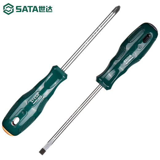 Tournevis Sata Phillips Ensemble pour un petit tournevis ménage Super Tournevis dur Désassement spécial Pilote One-Piece # 3 * 200 mm Rodé d'épaisseur 8 mm Longueur totale 315 mm / 6231