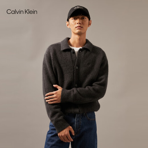 Calvin KleinJeans男女同款休闲简约ck刺绣纯棉弯檐鸭舌帽棒球帽礼物4G5040G