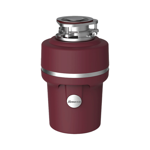 Jiemei kitchen waste disposer household high-power wireless switch sink food kitchen grinder AC motor G100|Premium Red|500w|Three-dimensional grinding