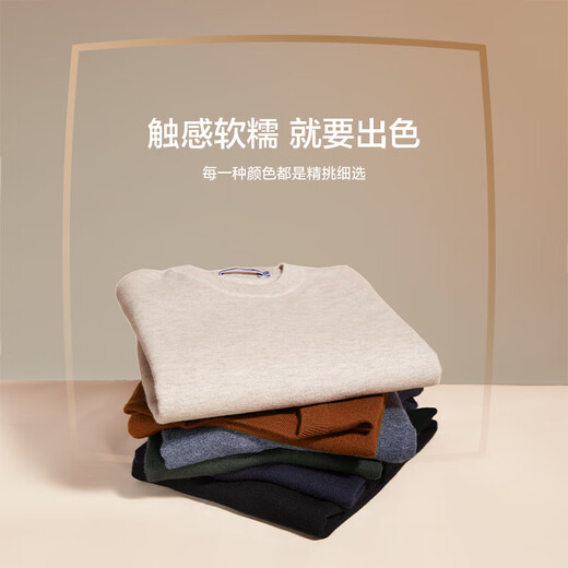 Heilan House Cardigan Men's Light Business Pure Wool Warm Sweater Winter Men's HNZAW3W023A Mi Xing 63 L 175/92A Recommended 137~150Jin Jin equals 0.5 kg