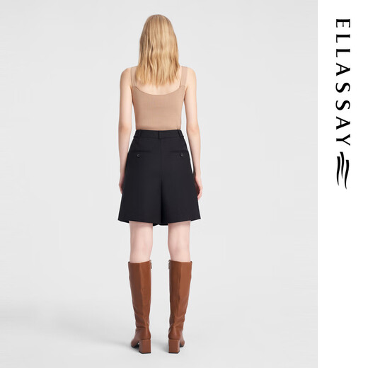 Ellassay [gleiches Modell für Blogger] Neues Sommer Slim Design Asymmetrische Strickweste für Frauen EWB352M008 Milk Tee Kaffee XS