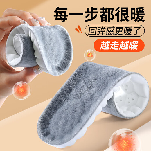 Bonny Family 2 pairs of warm insoles for men, soft and elastic, comfortable and velvet thickened cotton insoles to prevent cold in winter.