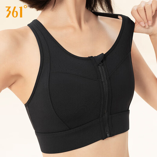 361 sports underwear women's front zipper shock-proof gathering fitness running yoga anti-sagging bra