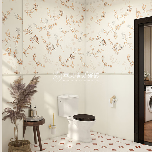 
Apple Elf Ceramic Tiles 600x1200 Flower Tiles Kitchen Bathroom Balcony Floor Tiles French Style Bathroom Wall Tiles Antique Tiles H12605 600x1200mm