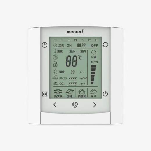 Manred Fresh Air Controller Wireless RT1.3+WiFi and LS7.33 Fresh Air Switch Panel Cover E51.33B Actual Model E51.33D, Universal