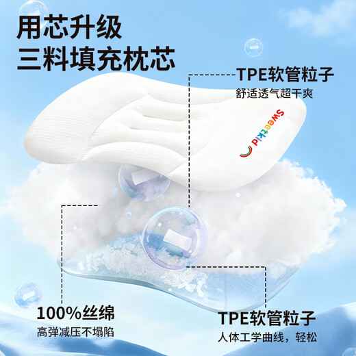 PEIQIMAMA infant and toddler antibacterial neck pillow for children 1-3 years old, partitioned pillow, baby staged pillow for 6 months and above