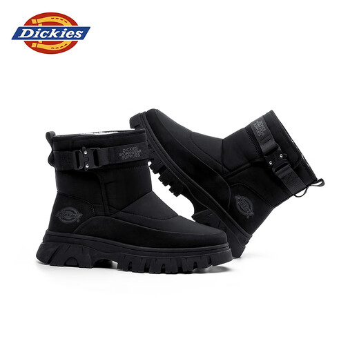 Dickies Botas de nieve Botas para hombres Winter New Men's Shoes Plus de algodón de terciopelo Botas Martin Botas de algodón engrosado de hombres Botas cálidas Black 41