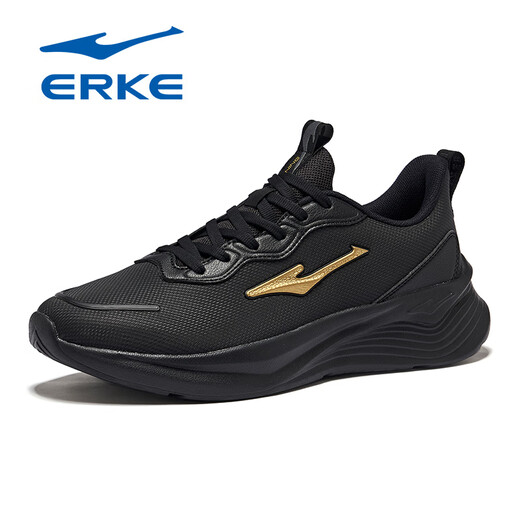 
Hongxing Erke men's shoes summer 2025 new dad soft sole sneakers mesh shoes mesh men's running shoes breathable casual shoes 3523 black gold [waterproof upper-3285 same style] 42 regardless of age