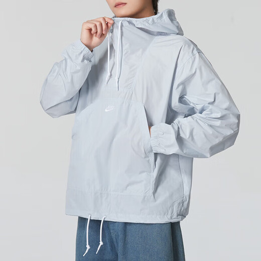 耐克（NIKE）外套男2025年秋季跑步健身训练半拉链套头连帽夹克休闲舒适运动服 FN3893-043 XL