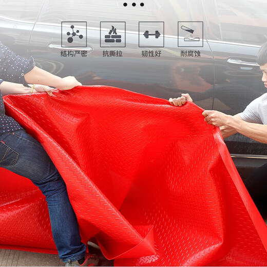 Shengfuya thickened plastic carpet pvc floor mat plastic waterproof and wear-resistant floor mat rubber floor mat non-slip floor mat door mat red herringbone pattern thickened oxford custom size contact customer service