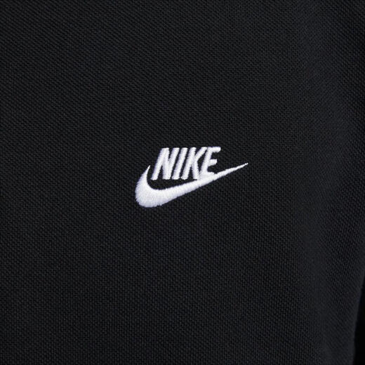 耐克（NIKE）Club 男子商务翻领短袖T恤休闲简约针织上衣百搭透气运动POLO衫 FN3895-010 M