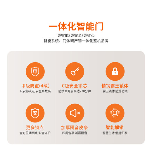 欧帝乐（OUDILE）加厚锌合金甲级防盗门入户门别墅大门+航空铝箔填充子母门指纹锁 机械锁 2250*1050