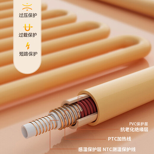 Merf Yunshang Electric Heating Blanket Heating Warming Shawl USB Washable Cover Leg Shawl Outdoor Home Office Cedar Apricot No Mobile Power Supply