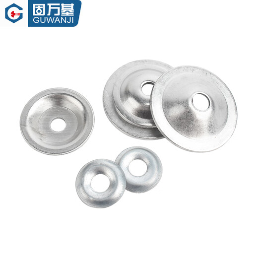 Guwanji carbon steel galvanized fish eye gasket fish eye gasket 304 stainless steel concave and convex gasket elastic hollow gasket bowl gasket 304 fish eye gasket 10# (M5x15x3) (20 pieces)