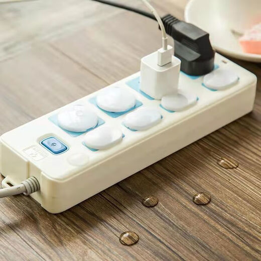 Meikejie socket protective cover children's anti-shock socket protective cover plug safety plug socket plug hole plug plug baby-proof three holes 5 + two holes 5 trial price
