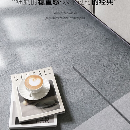 佤歌莉娜客厅地毯圈绒轻奢高级沙发茶几毯灰色卧室免洗可擦免打理简约 现代16779 200cm*340cm