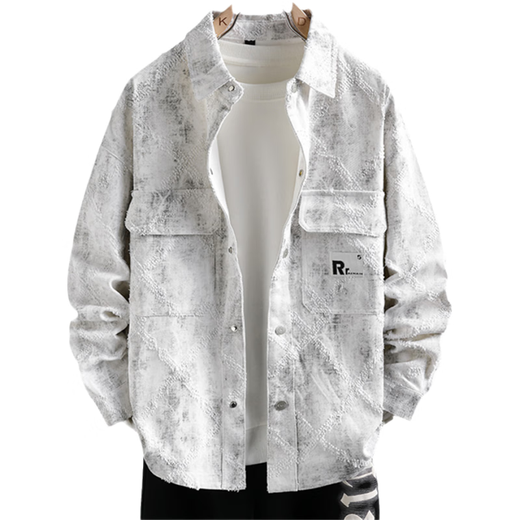 Han Leling Denim Jacket para niños en primavera y otoño nuevo estilo de la chaqueta de camisa juvenil para estudiantes de secundaria y senior de secundaria