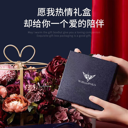 WILLIAMPOLO Emperor Paul belt men's first-layer cowhide automatic buckle belt men's pants belt gun color Valentine's Day birthday gift