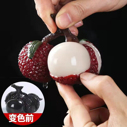 Wilkie tea pets can raise high-end color-changing tea sets, accessories, tea table decorations, light luxury and high-end tea ornaments, light luxury and grandeur, big orange and big li color-changing tea pets