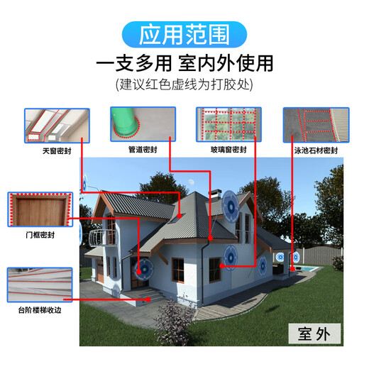 狮奥利兴otto美容胶德国OTTOS70防水防霉厨卫玻璃胶哑光美容收边缝胶奥托 1支装C1391 graphite black