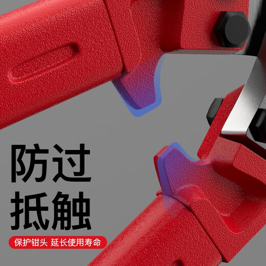 Delixi electrical cable scissors, wire cutters, wire cutters, crescent wire scissors, manual special cutting cable cutting artifact, heavy-duty cable scissors 12 inches