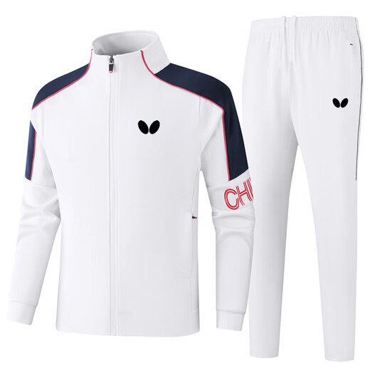 Mesa de mariposa Table Table de tenis Topa de tenis Men y mujeres Primavera y otoño Casual Lo suelto Grupo de gran tamaño Compra de collar personalizado Set de dos piezas Azul oscuro [HD-9855 Set] 3xl