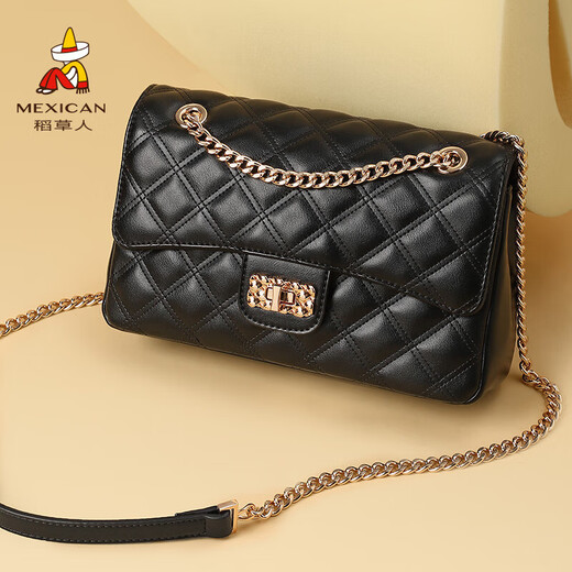 Scarecrow bag women's bag 2025 new shoulder crossbody bag light luxury rhombus bag gift box birthday gift for girlfriend and wife