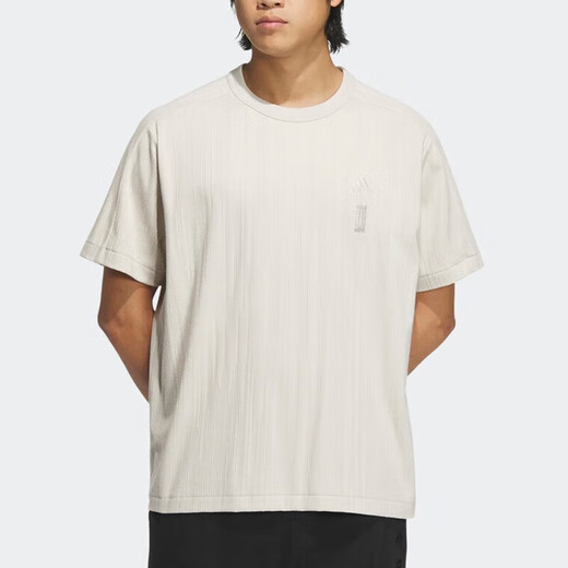 Camiseta de manga corta de Adidas Camiseta de manga corta 2024 Summer New Sportswear Wuji Series Wuji Comunor Breathable Round Neck Top IW1517 Clear Brown S