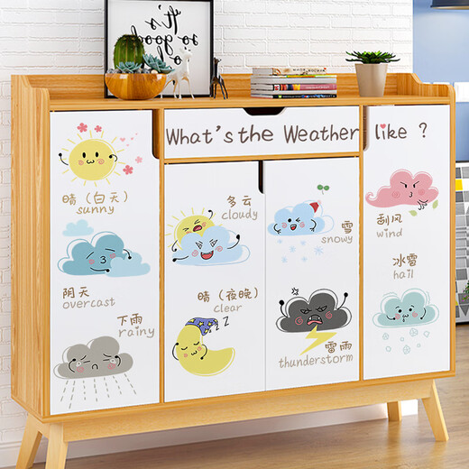 Englische Wandaufkleber Kinderzimmer Wanddekoration Aufkleber Cartoon Training Klasse Kindergarten Klassenzimmer Tapete Selbstklebende frühe Bildungsaufkleber Spaß Zahlen Aufkleber Big groß