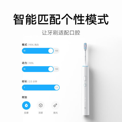 Mijia Xiaomi Sonic Electric Toothbrush T501 Home/Travel Adult/Student High Frequency Brushless Motor Mijia APP 30 Customization Solutions Colorful Lights Chinese Valentine’s Day Gift Recommendations Xiaomi Electric Toothbrush T501 Dark Gray