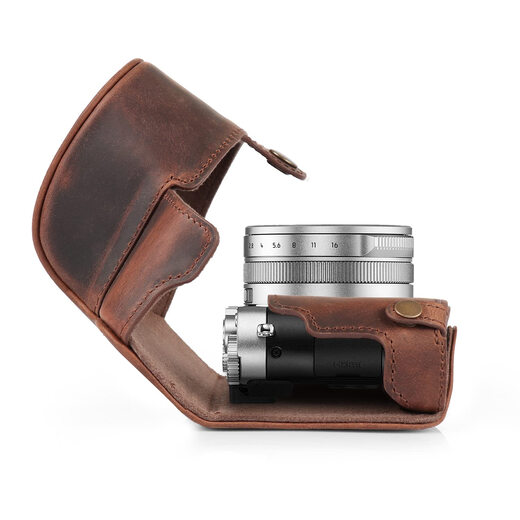 Megagear Mg1697 Immer bereit für die Lederkamera -Koffer Leica D -Lux 7 - Zimt