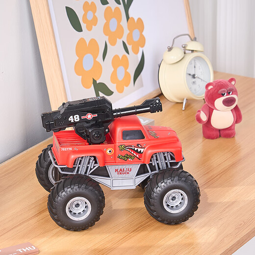 
New Big Foot Off-Road Bike Water Bullet Remote Control Vehicle Children's Pickup Truck Climbing Car Mountain Bike Children's Toys 19cm Water Bullet Pickup Truck Blue